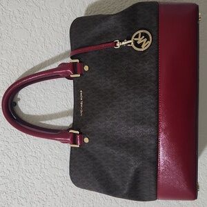 Michael Kors Red and Brown Women's Bag